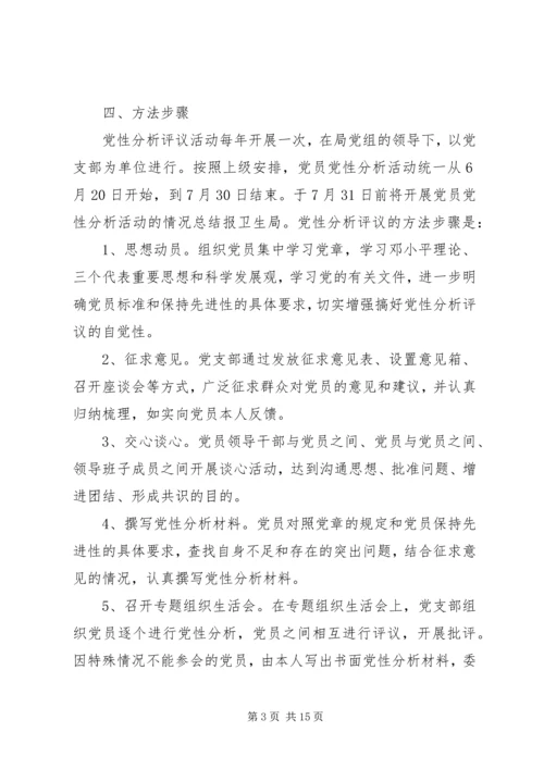 党员党性分析活动方案.docx