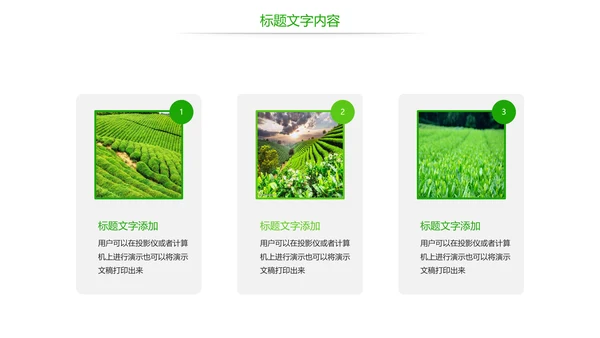 唯美绿色茶园文化茶艺品茶论道动态PPT模板