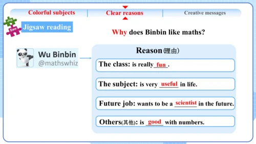 Unit 4 My Favourite Subject Section B Reading课件人教版