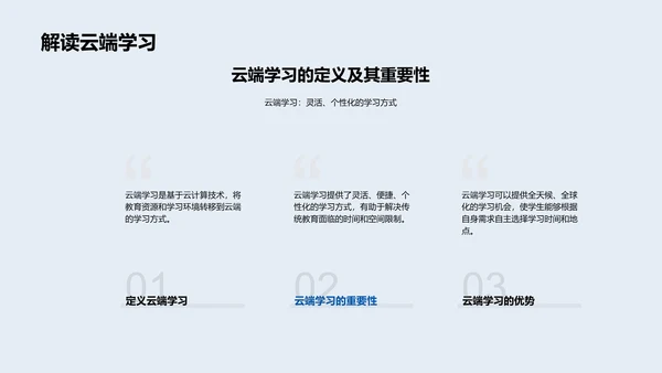 云端学习新模式答辩报告