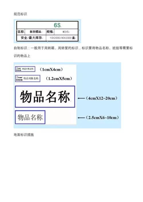 六S目视化管理标准.docx