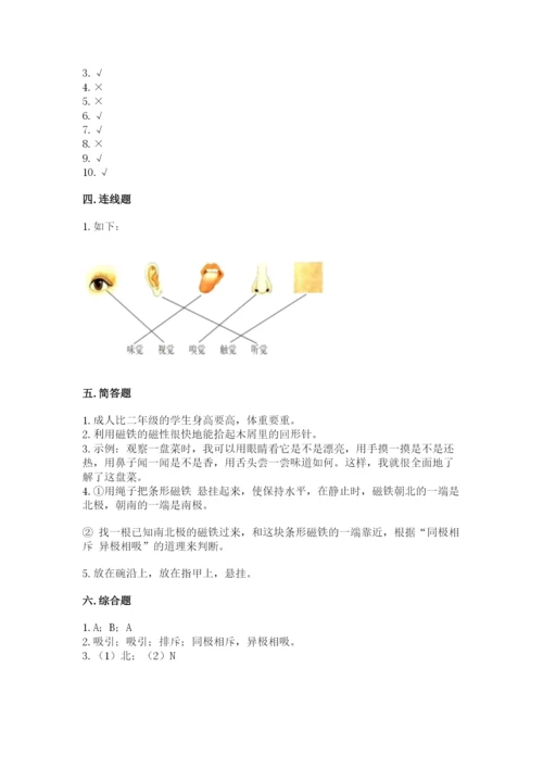 教科版小学科学二年级下册 期末测试卷【考点精练】.docx