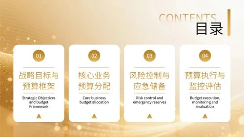 黄色商务风基金公司年度财务预算分配规划PPT