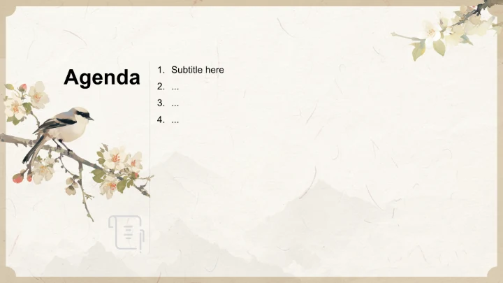 白色复古风教育培训PPT主题