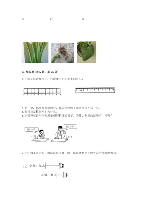 教科版一年级上册科学期末测试卷精品【基础题】.docx