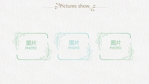 绿色文艺小清新创意极简室内设计动态PPT模板
