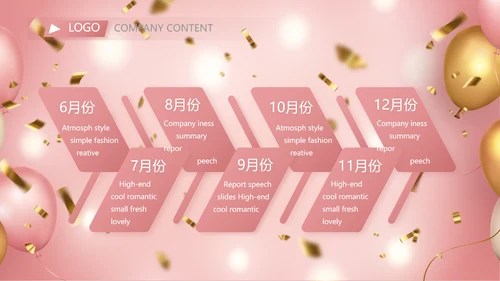 粉色公司10周年庆活动策划方案PPT