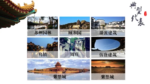 古建筑讲解中国风古典通用PPT模板