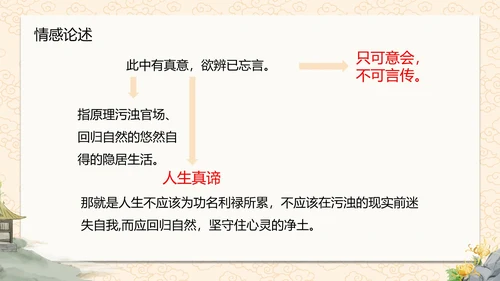 诗词五首饮酒课件PPT模板
