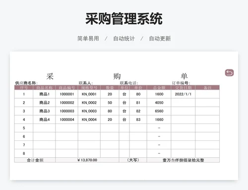 采购管理系统