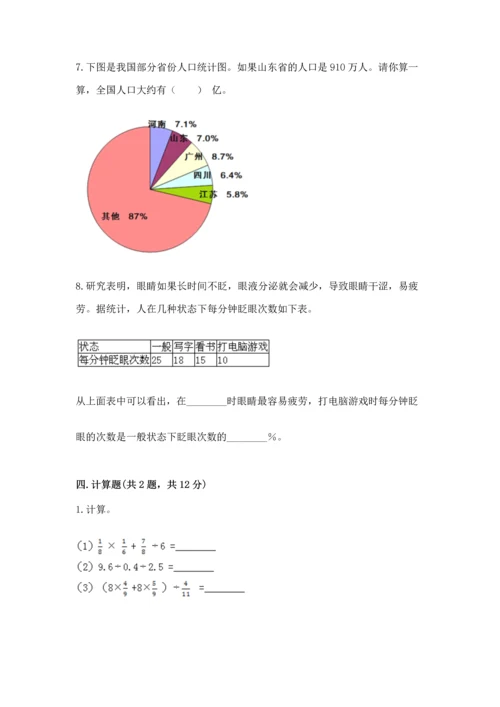 小学数学六年级上册期末考试卷精品（夺分金卷）.docx