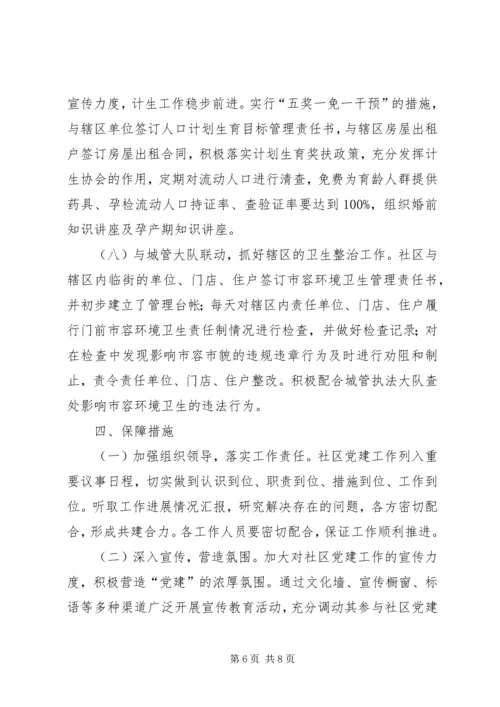 社区党支部工作计划范文.docx