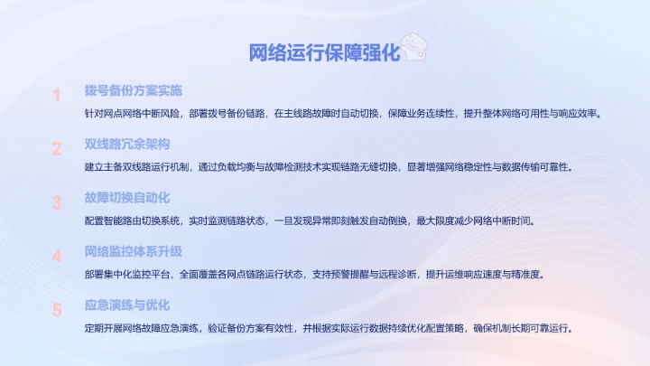 眠眠兔蓝粉色渐变风科技年终工作总结