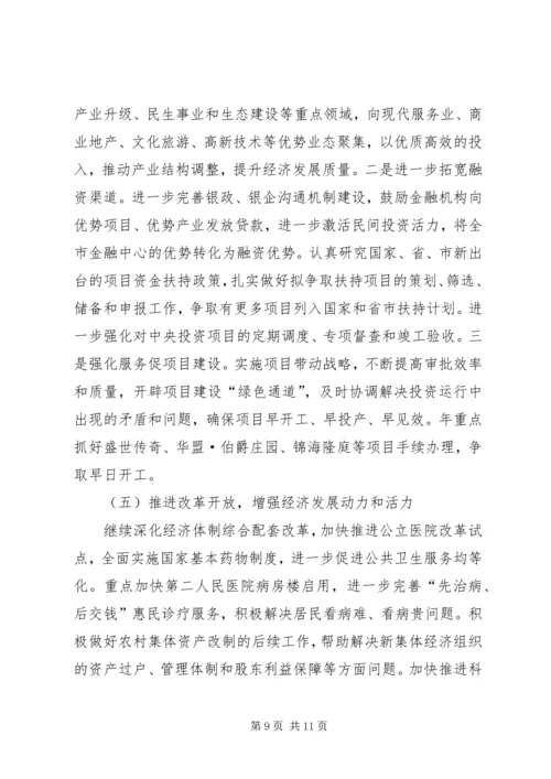 市政办国民经济发展计划.docx