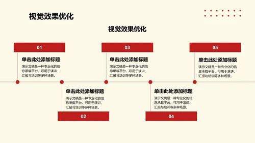 简约扁平风红色精神学习主题班会PPT模板
