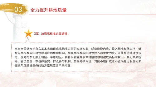 关于加强耕地保护提升耕地质量完善占补平衡的意见全文学习PPT课件