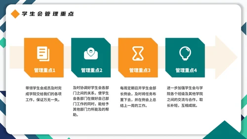 实景拼色学生会主席竞选自我介绍PPT模板