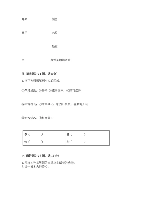 教科版科学二年级上册《期末测试卷》及答案【全优】.docx