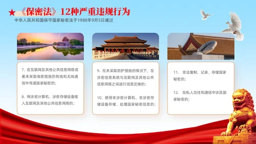 党支部党务工作党建知识培训党课安全保密宣传教育PPT保密培训