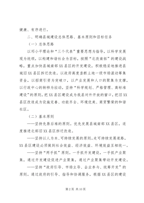 关于促进县城建设的建议.docx