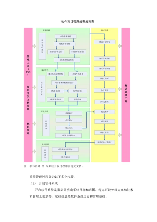 软件系统开发和管理标准规范.docx