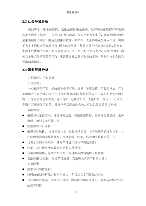 11页4800字大数据与财务管理专业职业生涯规划.docx