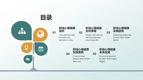绿色职场心理健康调查与发展趋势分析PPT模板