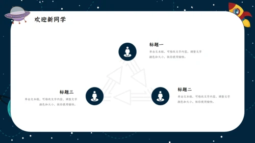 我是小宇航员开学季通用PPT模板