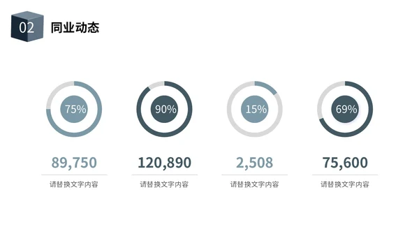 简约风立体方块形状互联网商业计划书PPT