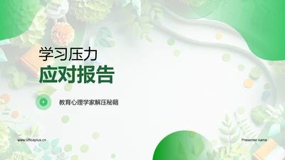 学习压力应对报告PPT模板