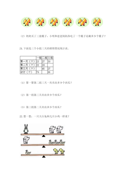 小学二年级数学应用题大全【突破训练】.docx