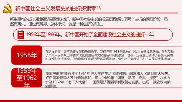 新中国社会主义发展史讲稿PPT模板