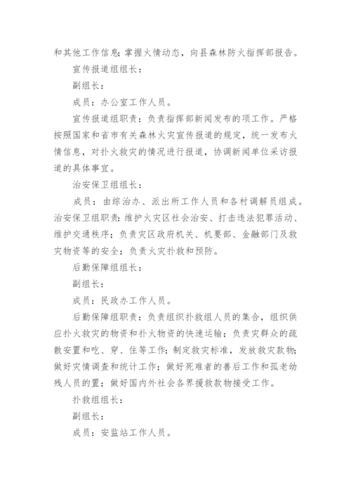 森林防火应急预案15篇.docx