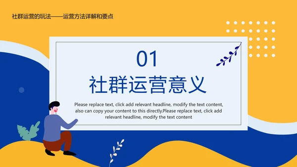 社区社群运营粉丝经济PPT模板