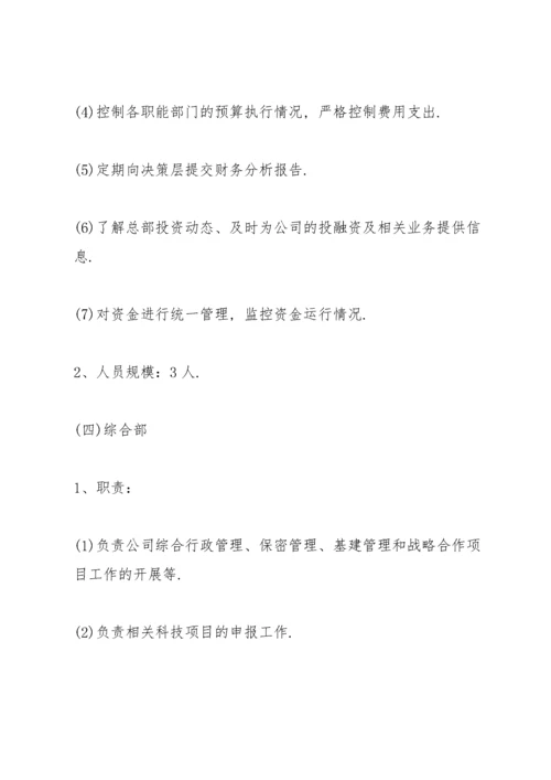 公司组织机构范文.docx