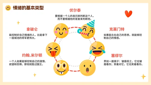 可爱手绘卡通PPT情绪管理主题班会PPT模板