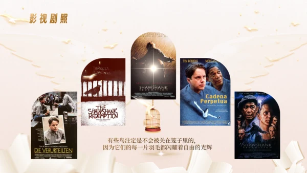 肖申克的救赎，读书分享活动通用PPT模板