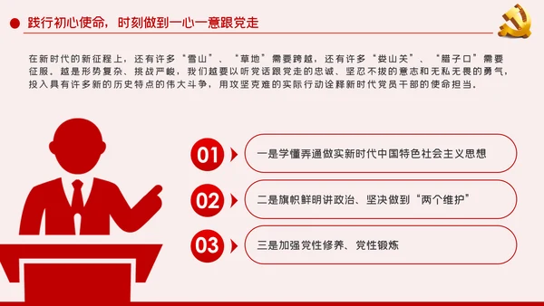 听党话跟党走做新时代合格党员干部PPT