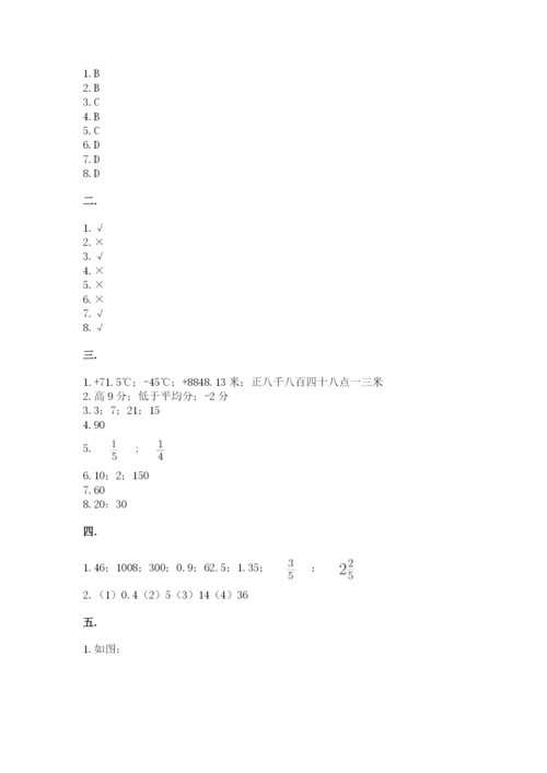 最新北师大版小升初数学模拟试卷含答案【夺分金卷】.docx