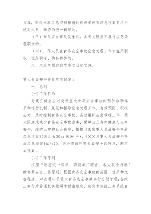 重大食品安全事故应急预案.docx