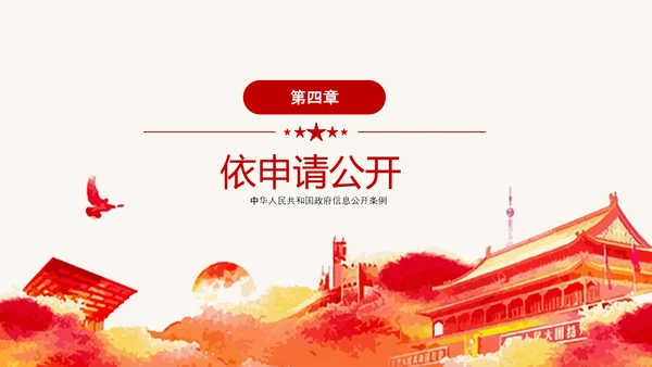 政府信息公开条例全文学习讲座PPT模板