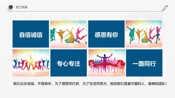 稳重简约详细内容企业员工入职培训PPT模板