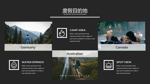 徒步之旅户外登山探险旅行动态PPT模板