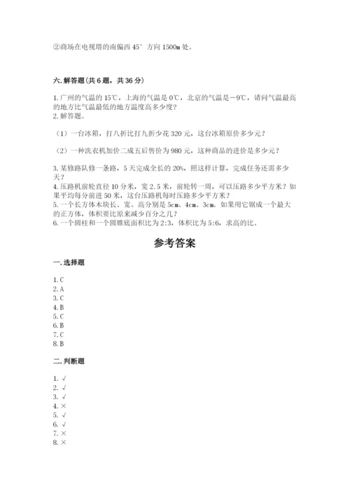 小升初数学期末测试卷（考点梳理）.docx