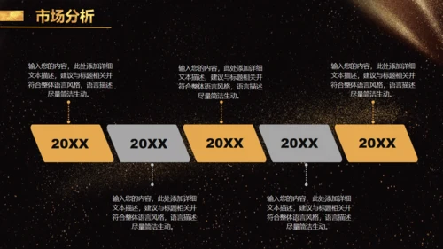金色奢华房地产公司通用PPT模板