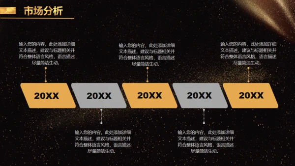 金色奢华房地产公司通用PPT模板