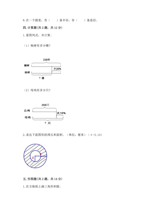 人教版六年级上册数学期末测试卷（黄金题型）word版.docx