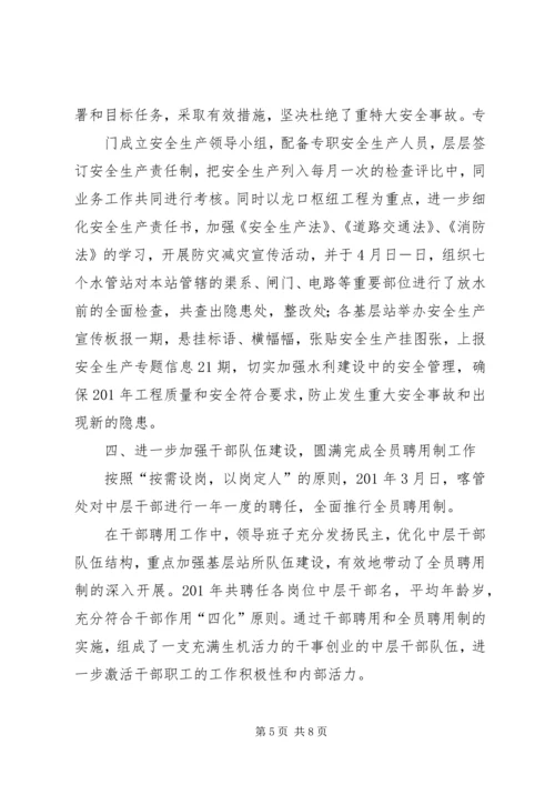 河务管理处工作总结及明年计划 (4).docx