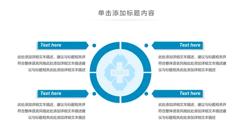蓝色简约医疗医学科研行业PPT模板