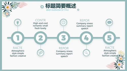 极简水彩风青春期早恋主题教育PPT动态模板